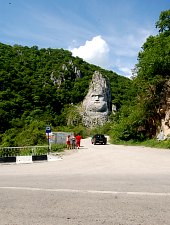 Statue of Decebal, Danube Gorges , Photo: Lucian Daniliuc