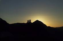 Sunset on the Vistea peak, Photo: Marian Anghel