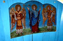 Wooden church, left bank, Răzoare , Photo: WR