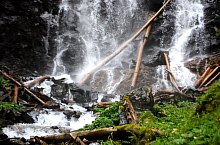 Zbuciumata Waterfall, Făgăraș mountains·, Photo: WR