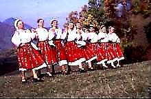 Traditional costumes in Gorj
