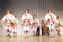 Traditional costume Gorj, have on member of Poienita folk ansambly Brașov