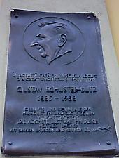 Casa Gustav Schuster - Dutz, placa comemorativă, Foto: Urian Adrian