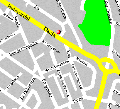Harta Cofetaria Perla, Oradea