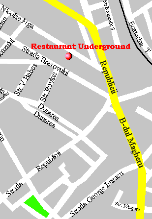 Harta Restaurant Underground, Oradea